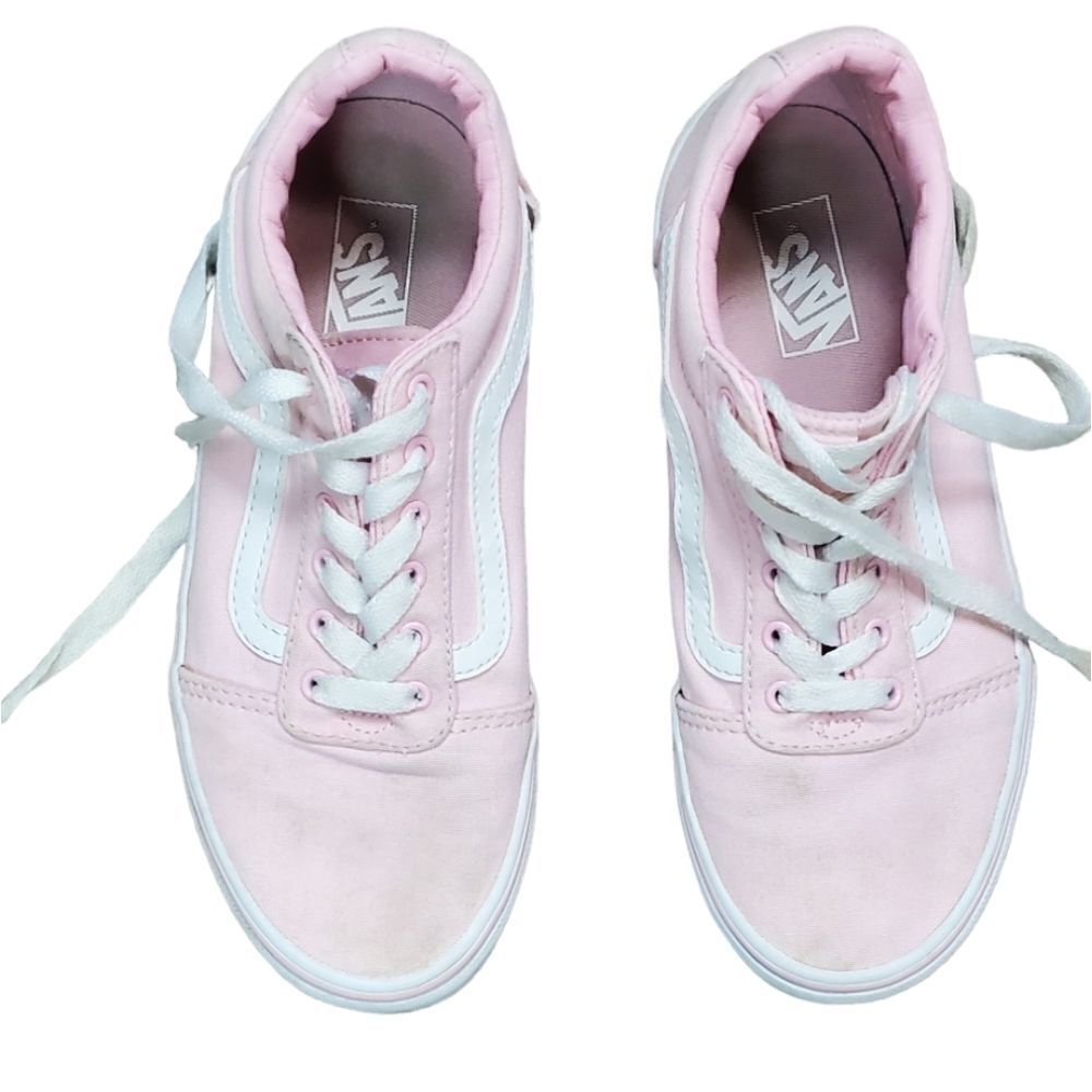 Vans Off the Wall Pink & White Girls Sneakers